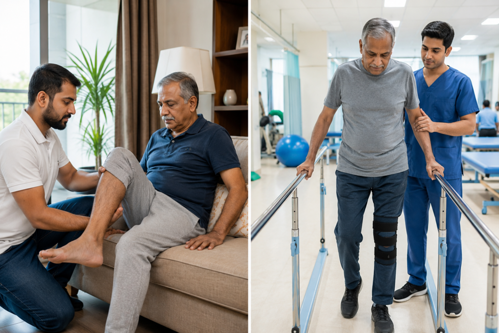 Home Physiotherapy vs Hospital Rehabilitation