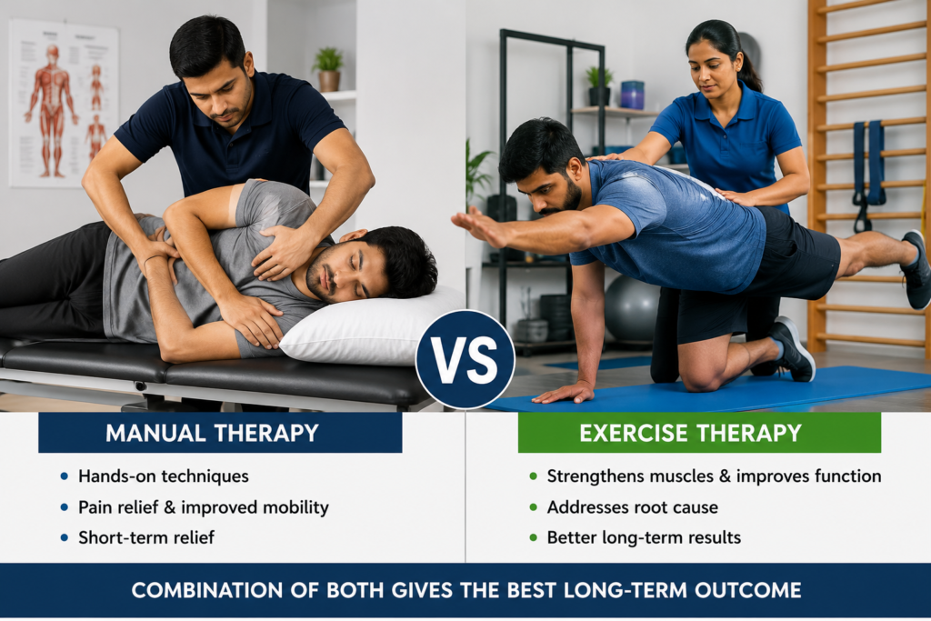 Manual vs Exercise Therapy